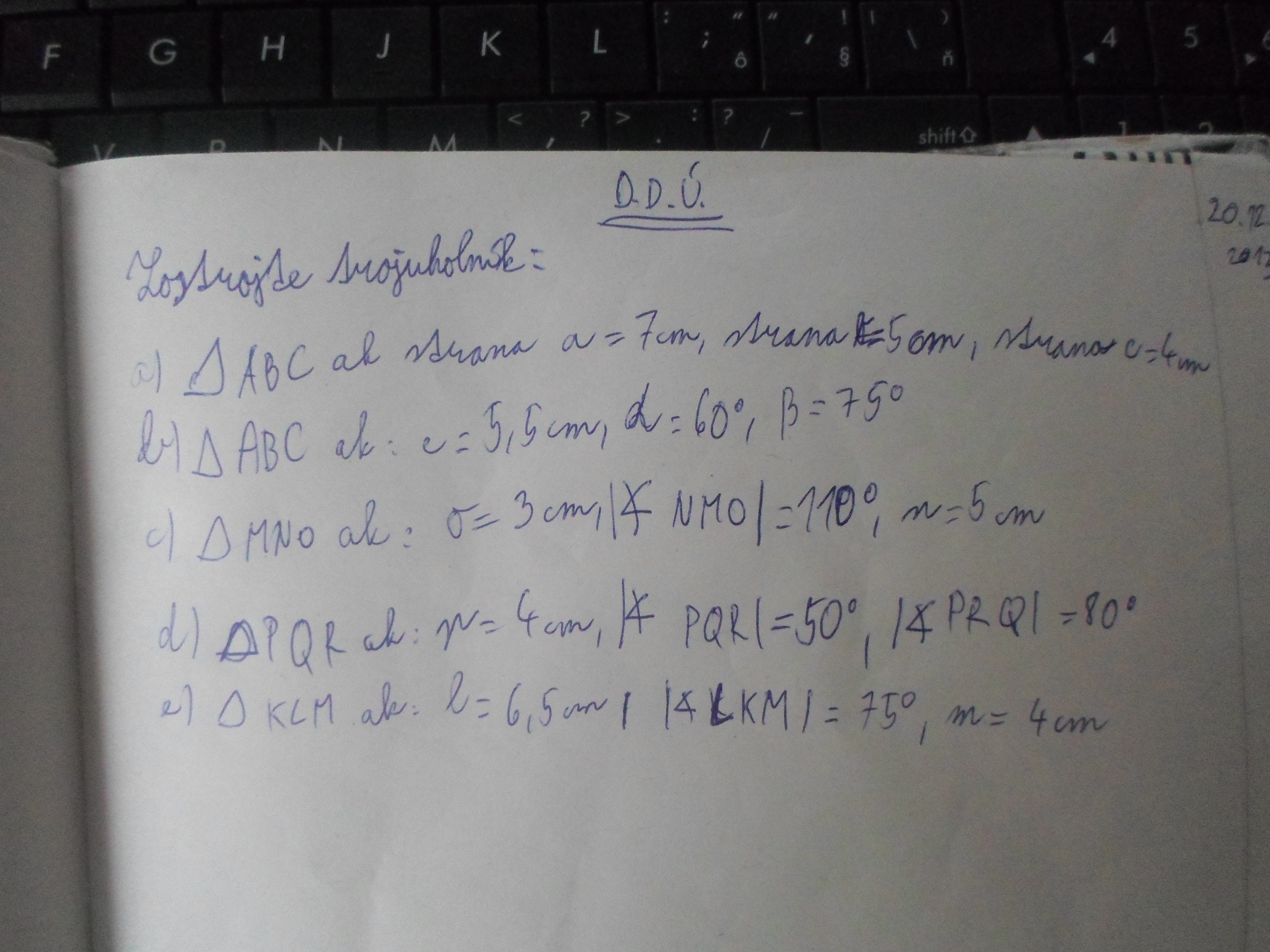 Domáca úloha z Matematiky - zadanie po prvé